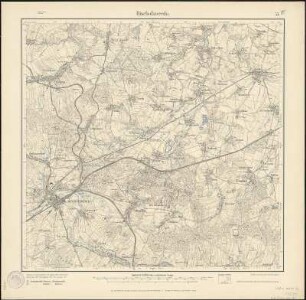 Meßtischblatt 53 : Bischofswerda, 1912 : Bischofswerda. - Aufgen. 1902, hrsg. 1905, einz. Nachtr. 1912. - 1:25000. - Leipzig, 1912. - 1 Kt.