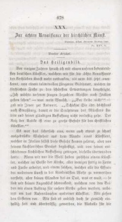 478-489 Zur ächten Renaissance der kirchlichen Kunst : vierter Artikel