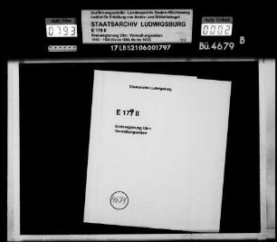 Reisekosten der Oberämter auf Rechnung des Staates (Oberämter Biberach - Leutkirch)