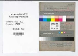 Entnazifizierung Karl Breilich, geb. 04.03.1908 (Zahnarzt)