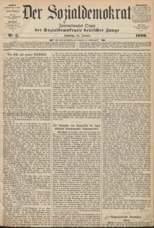No 3. Sonntag, 18. Januar. 1880.