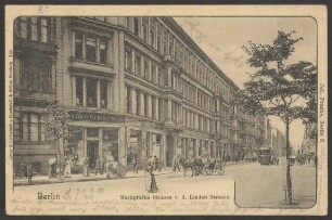 Ansichtskarte Markgrafenstraße, Ecke Lindenstraße