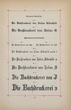 Verzierte Gothisch ; Monogramm-Gothisch
