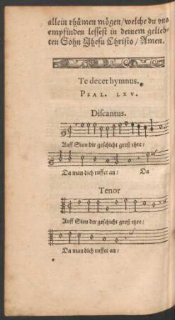 Te decet hymnus. Psal. LXV.
