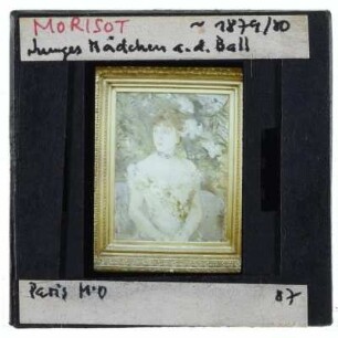 Morisot, Junges Mädchen im Ballkleid