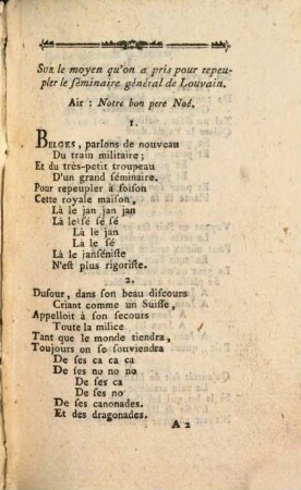 Poisson D'Avril : En 1789 ; Pour Servir de suite Aux Étrennes Belgiques