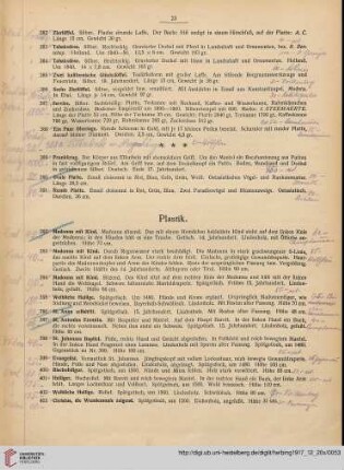 Plastik (Nr. 392-451)