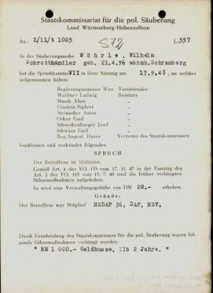Wöhrle, Wilhelm