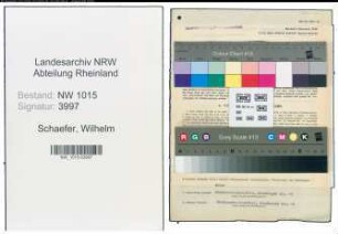 Entnazifizierung Wilhelm Schaefer , geb. 30.05.1887 (Stadtamtmann)