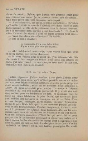 XII. Le père Dodu