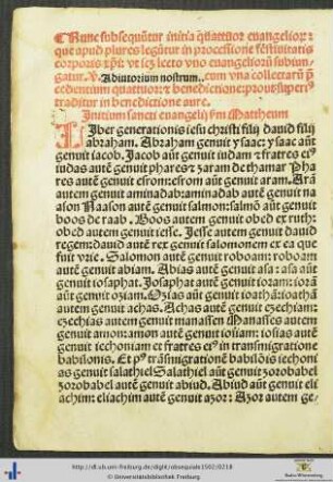Initia quattuor evangeliorum