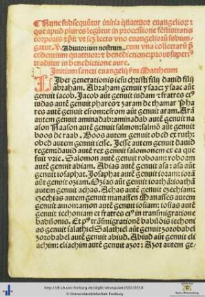Initia quattuor evangeliorum