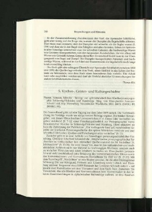5. Kirchen-, Geistes- und Kulturgeschichte.