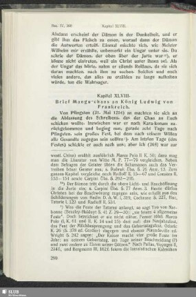 Kapitel XLVIII. Brief Mangu-chans an König Ludwig von Frankreich