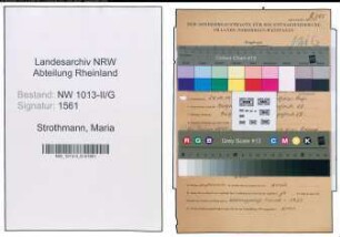Entnazifizierung Maria Strothmann , geb. 24.10.1910 ()