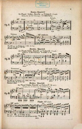 Thematisches Verzeichniss im Druck erschienener Compositionen