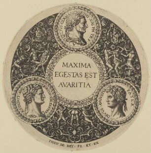 Schalenboden mit drei Medaillons römischer Kaiser