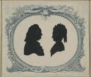Bildnisse des Johann Gottfried Heinrich Lucanus und seiner Gattin, geb. Wolleb