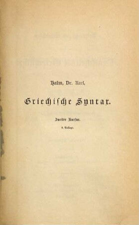 Anleitung zum Uebersetzen aus dem Deutschen ins Griechische, II,2