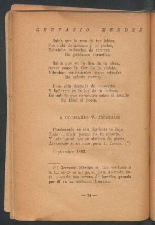 A Olegario V. Andrade