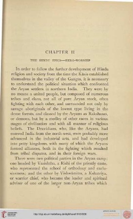 The Hindu Epics - Hero-Worship