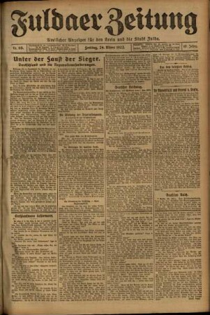 Ausgabe vom Freitag, den 24. März 1922.