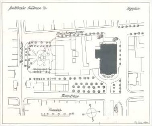 Fischer, Theodor; Heilbronn; Stadt-Theater - Lageplan