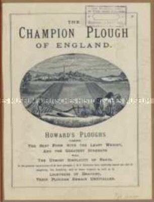 Bodenbearbeitungsgeräte von der Firma James und Frederick Howard in England