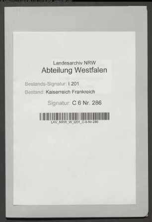 Verkauf des Kloppelskamp in Metelen an Bernh. Wensing, Jos. Terback, Alexis Krude und Joh. Bernh. Mumme (Nr. 1201).