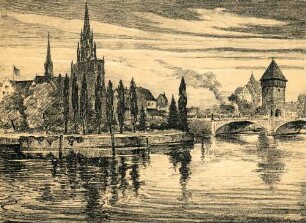 Konstanz bei der Rheinbrücke
