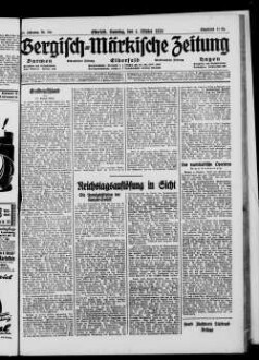 Bergisch-märkische Zeitung. 1924-1938