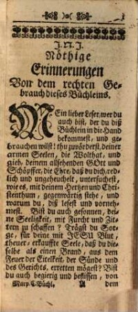 Neues Communion-Büchlein : für die Liebhaber des rechtschaffenen Wesens in Christo Jesu
