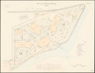 Chirurgische Klinik der Philipps-Universität Marburg: Lageplan 1:250