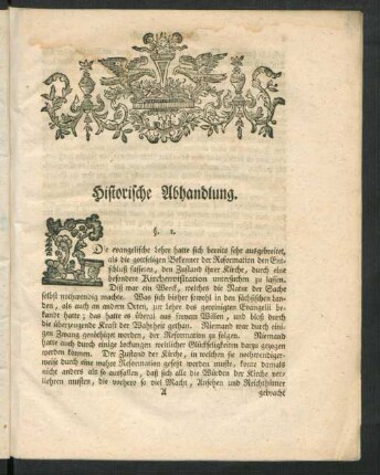Historische Abhandlung
