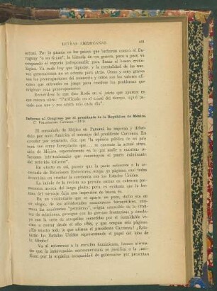 Informe al Congreso por el presidente de la República de México