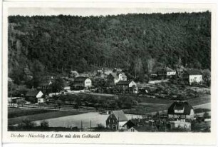 Diesbar-Nieschütz. Blick auf Diesbar-Nieschütz