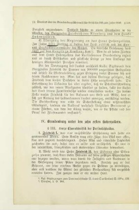 IV. Brandenburg unter den zehn ersten Hohenzollern