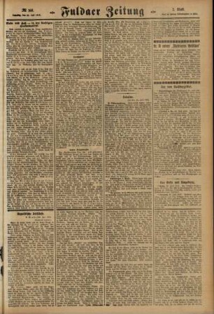Zweite Ausgabe vom Samstag, den 24. Juli 1915.