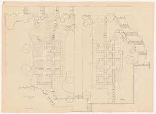 Deutsche Gartenschau 1950 auf dem Killesberg, Stuttgart: Pflanzplan - Dahlienvergleichsschau 1:100, Vorentwurf