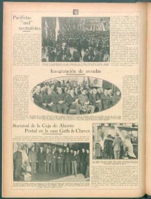 Inauguración de escuelas