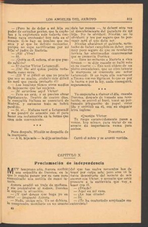 Capítulo X : Proclamación de independencia