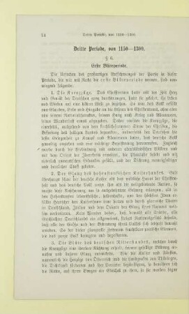 Dritte Periode, von 1150-1300