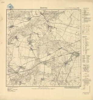 1567 (alte Nr.: 320) Zitzewitz, Meßtischblatt (4cm - Karte)