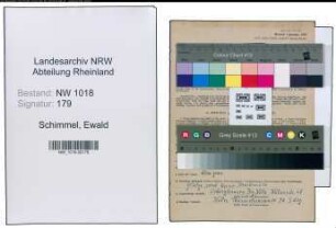 Entnazifizierung Ewald Schimmel , geb. 30.09.1892 (Handelsvertreter)