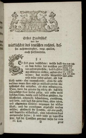 Erstes Haubtstück [-] Zehentes Haubtstück