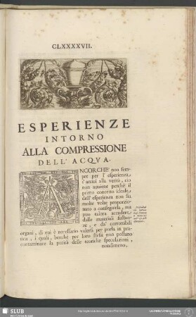 Esperienze Intorno Alla Compressione Dell 'Acqua