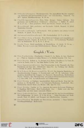 Graphik / Varia (Nr. 332-343)