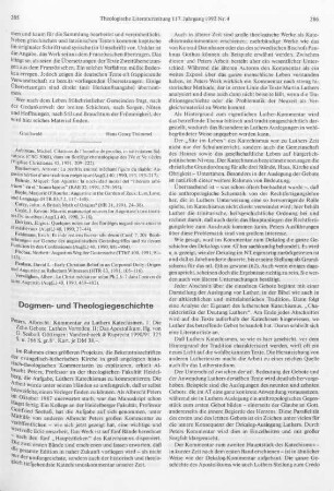 Dogmen- und Theologiegeschichte