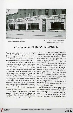 Künstlerische Maschinenmöbel