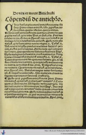 De vita et morte Antichristi
